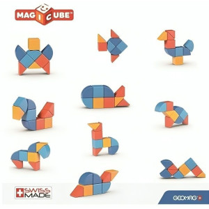 Магнитни кубчета Geomag - Magicube Животни, 9 части