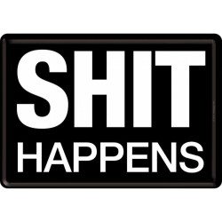 Метална картичка Nostalgic Art - Shit Happens