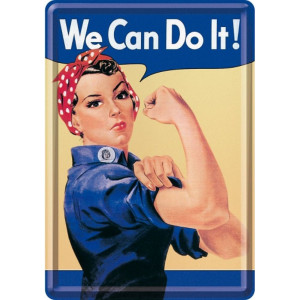 Метална картичка Nostalgic Art - We Can Do It