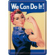 Метална картичка Nostalgic Art - We Can Do It