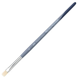 Плоска четка за рисуване Faber-Castell №6 - Синтетичен косъм