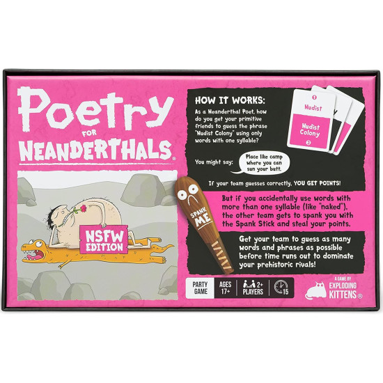 Разширение за настолна игра Poetry for Neanderthals: NSFW Edition |