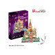 3D Пъзел Cubic Fun от 224 части и LED светлини - St. Basils Cathedral Russia | Cubic Fun
