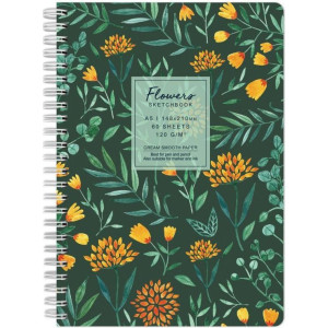 Скицник Drasca Flowers - Далия, A5, 60 листа