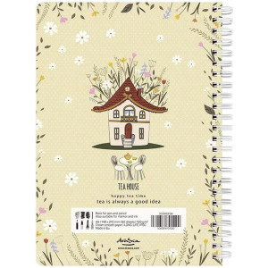 Скицник Drasca Happy Tea Time - Tea house, A5, 60 листа