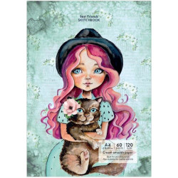 Скицник Drasca Having a lovely Time - Best friends, A4, 60 листа