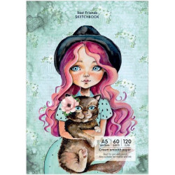 Скицник Drasca Having a lovely Time - Best friends, A5, 60 листа