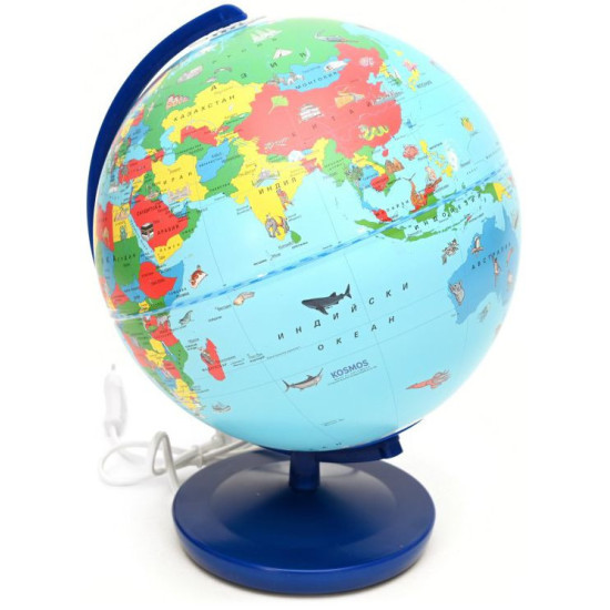 Светещ глобус Thames & Kosmos - политическа карта, 26 cm | За детето