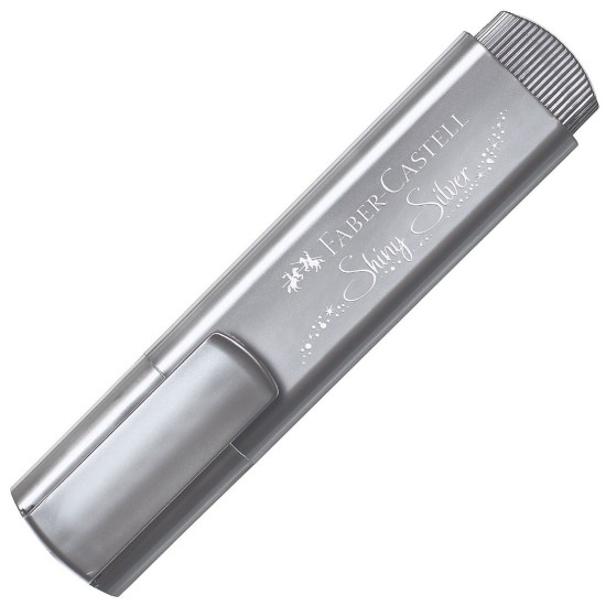 Текстмаркер Faber-Castell Metallic, сребрист | Ученически пособия