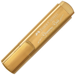 Текстмаркер Faber-Castell Metallic, златист