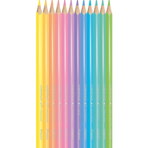 Цветни моливи Maped Color Peps - Пастелни, 12 цвята