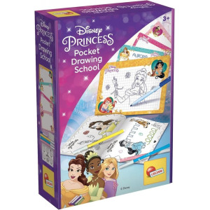 Творчески комплект Lisciani Giochi - Disney Princess, джобно училище по рисуване