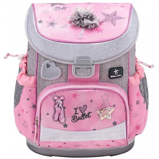 Ученически комплект Belmil - Ballet Light Pink, раница, два несесера и мешка |