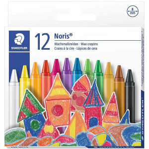 Восъчни пастели Staedtler Noris Club 220 - 12 цвята