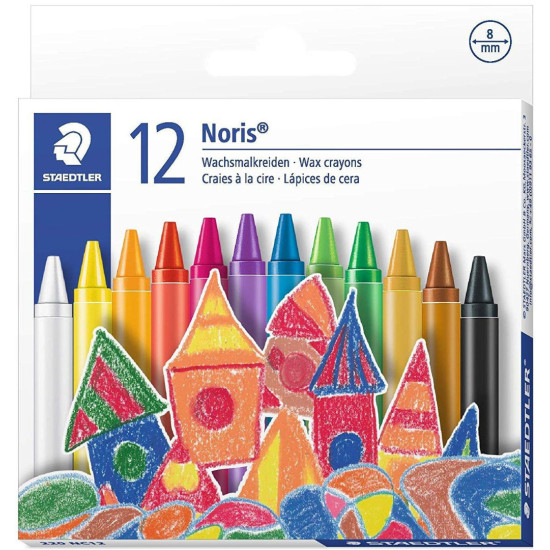 Восъчни пастели Staedtler Noris Club 220 - 12 цвята