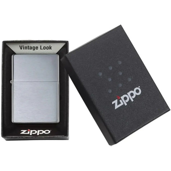 Запалка Zippo - Brushed Chrome Vintage