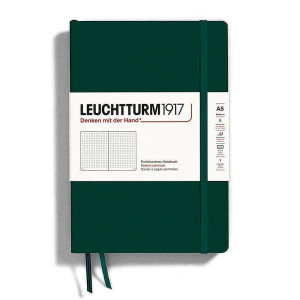 Тефтер Leuchterum A5 dot medium forest green