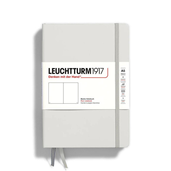 Тефтер Leuchterum A5 plain meduim Light grey 367246