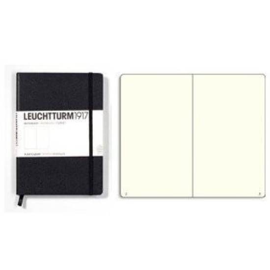 Бележник Leuchtturm 1917 Slim Master A4+ Plain, Black 330754