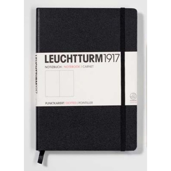 Бележник Leuchtturm 1917 Medium, Ruled, Black 30016