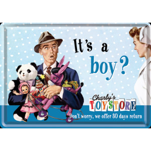 Метална картична Nostalgic Art - It's a boy?