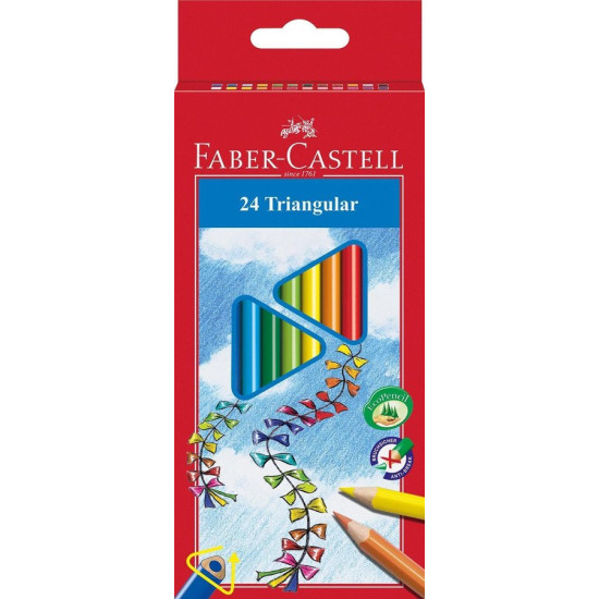 Цветни моливи Faber-Castell D75, 24 цвята