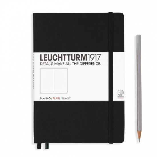 Бележник Leuchtturm 1917 Black, Medium, Plain